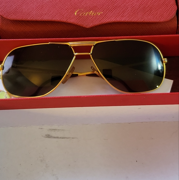 Cartier sunglasses 18k vintages